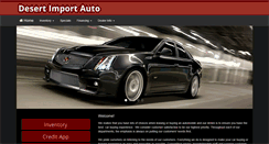 Desktop Screenshot of desertimportauto.com